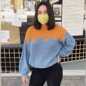 Organic cotton "Ride the Wave" sweater